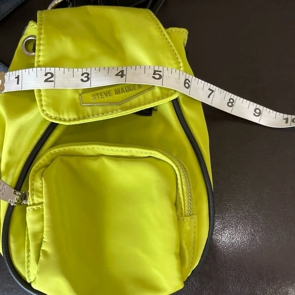 Steve Madden mini backpack with additional zippered coin ear buds pouch